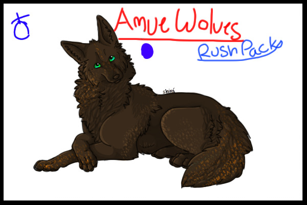 RushPack Amue Wolf Blue dot Male