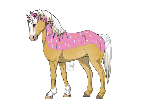 Sugar Pony: Pink Doughnut w/ Sprinkles
