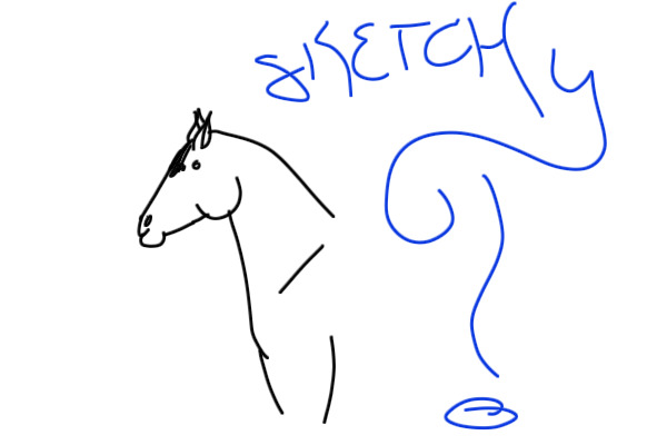 sketchy horse
