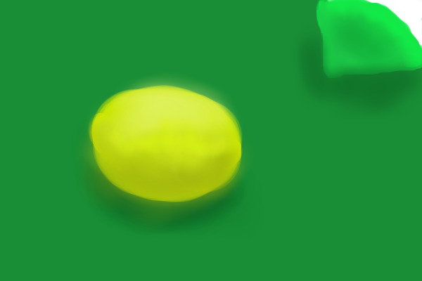 Random Yellow Egg in a Green Paged Book