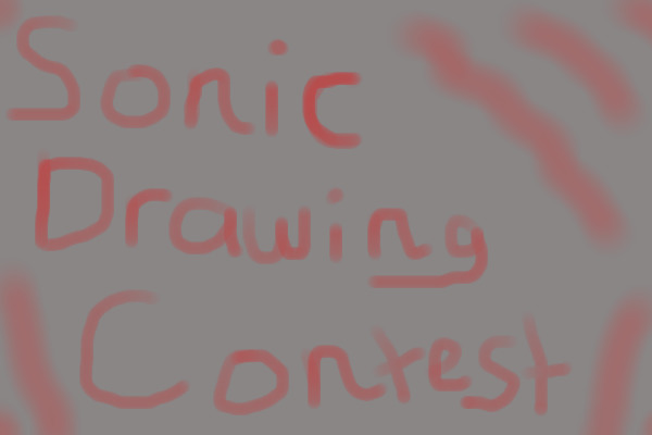 Sonic Character Drawing Contest