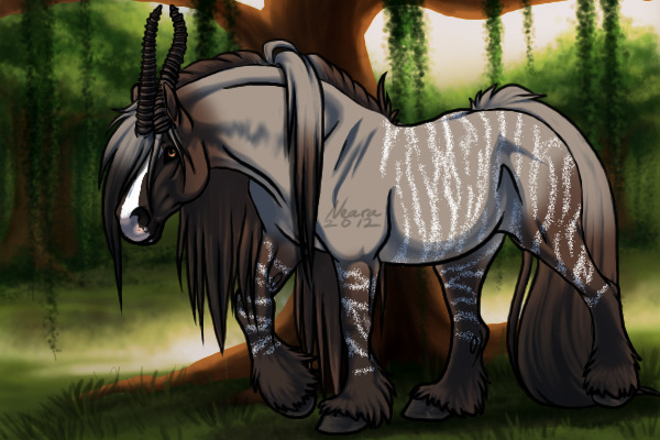 BK: Silver Grulla w/ brindle