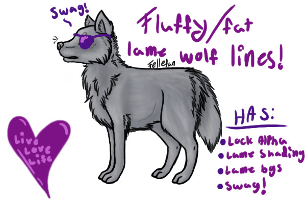 Lame wolf lines has swag!