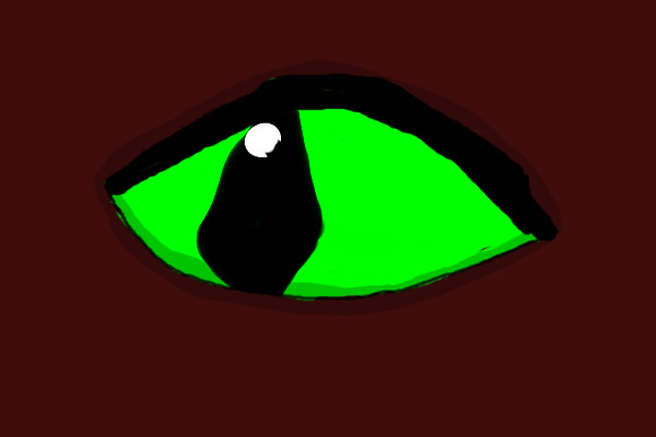Brown Cat's Green Eye Entry