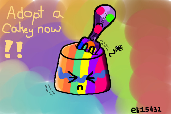 adoupt me !! the rainbow cake