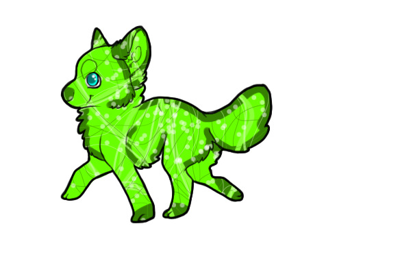 Green pup :D