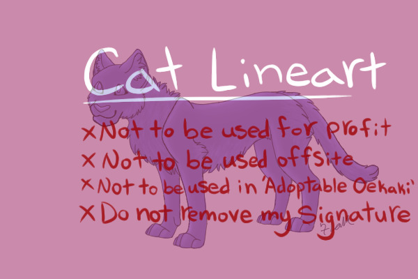 Cat lineart