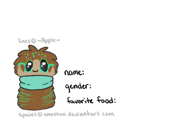 my fursona in scarfblob form!