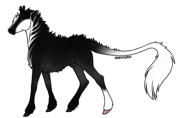 WME: Badger (Black Tobiano Sabino)