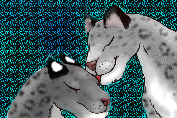 Snow Leopard's Kiss