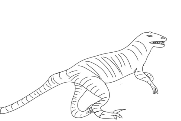 Dinosaur velosoraptor