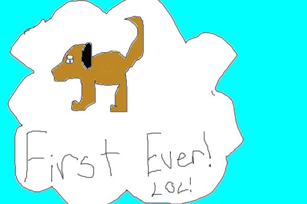 First Drawing EVER!-dog!
