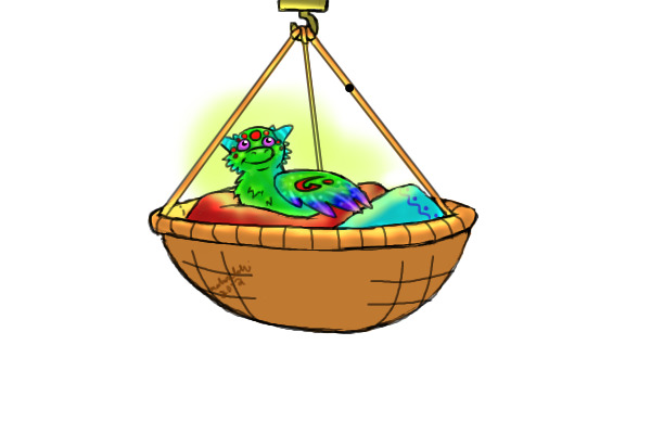 Rune Dragons - Hanging Basket