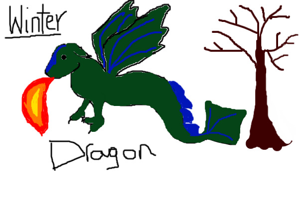 3rd Drawing - A Dragon-thing!