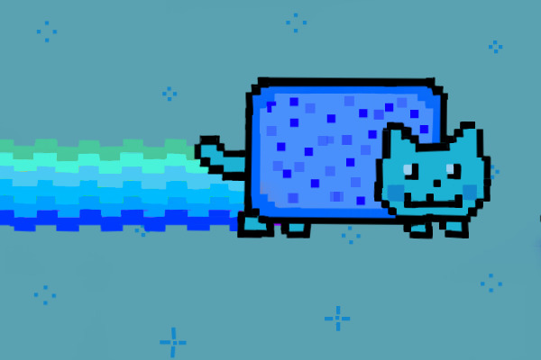Nyan under water!