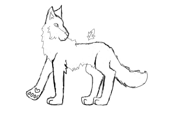 Sketchy Wolf/Husky