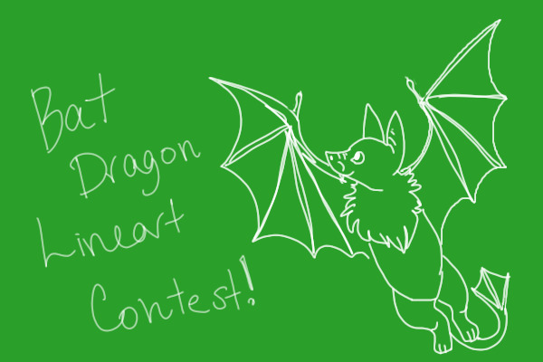 Bat-Dragon Lineart Contest! - Over and Done!