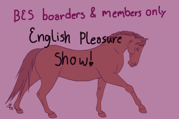 winners announced! English Pleasure Show