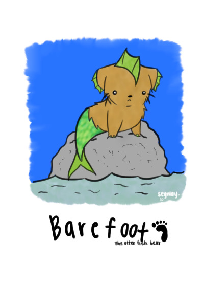 barefoot.