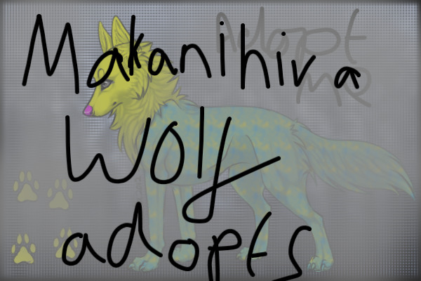 Makanihira wolf adopts