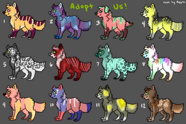 :.:Adopt us:.:{12 pups available.} [[OPEN]]