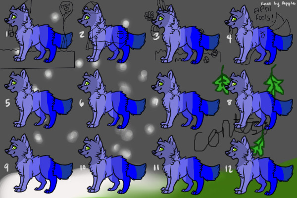 items line contest and colour