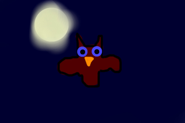 Good moon, bad owl