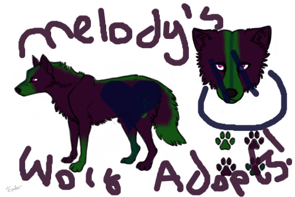 Melody's Wolf Adopts!