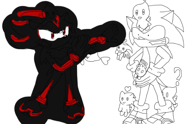Shadow and Sonic Chao - WIP