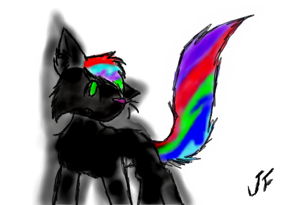 rainbow wolf