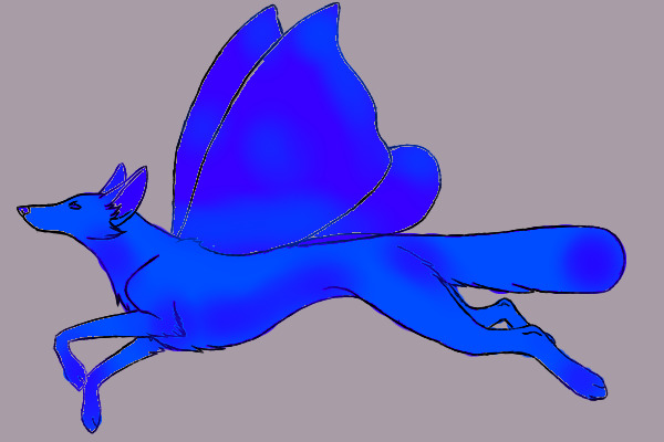 Blue-Indigo Toned Mothwolf