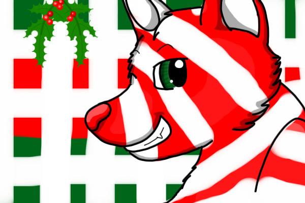 Candy Cane Doggy!  :D