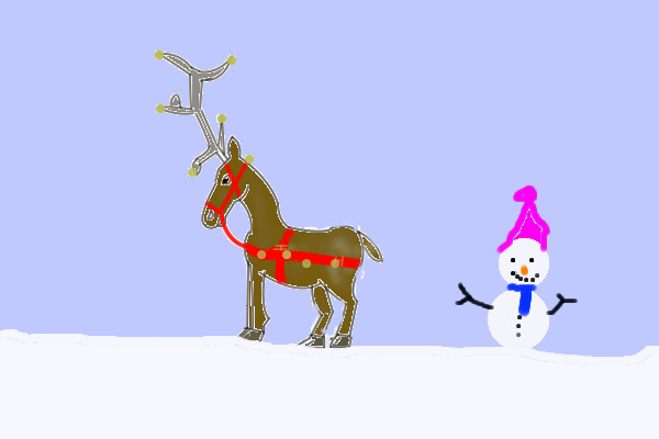 Reindeer christmas drawing!