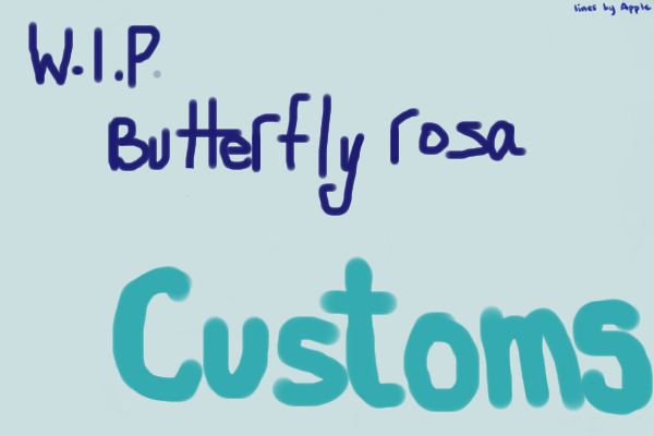 Custom for butterfly rosa - WIP
