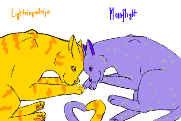 Lightningstripe and Moonflight