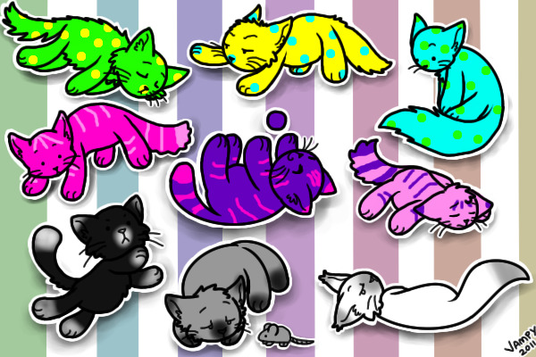 Sticker Kitties!