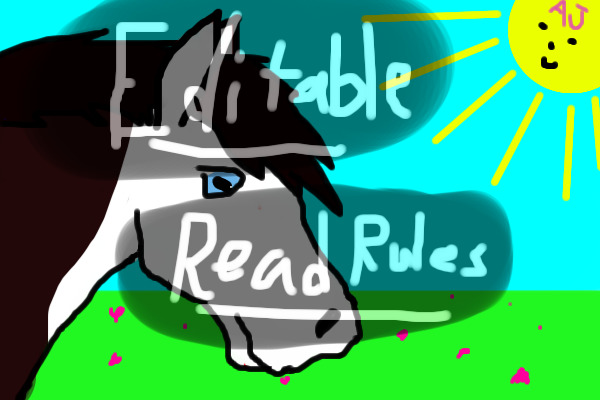 Sunny Days Horse Meadows horse editable