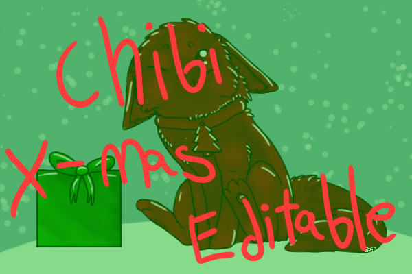 Chibi Christmas Editable