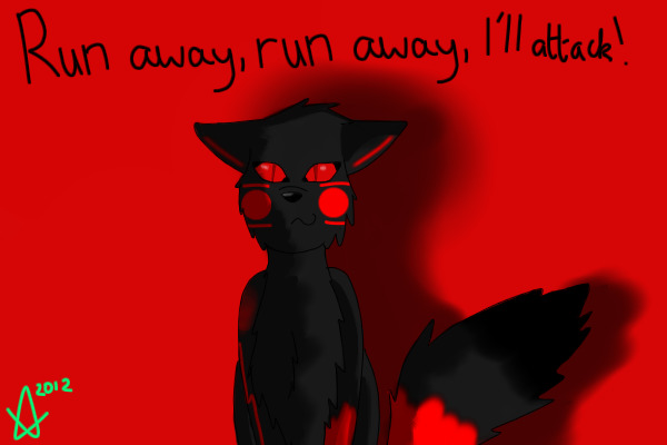 Demon Lynt; "Run away, run away, I'll attack!"