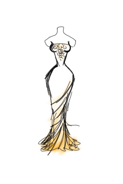 An imaginary dress for an imaginary wedding.