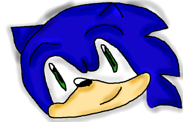 Sonic, first tablet drawing...