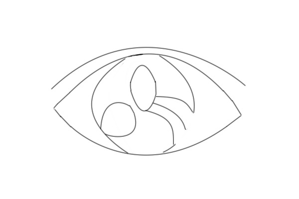 drawing of an eye XD