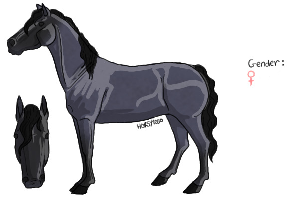 thesimplegallifreyan's blue roan mare
