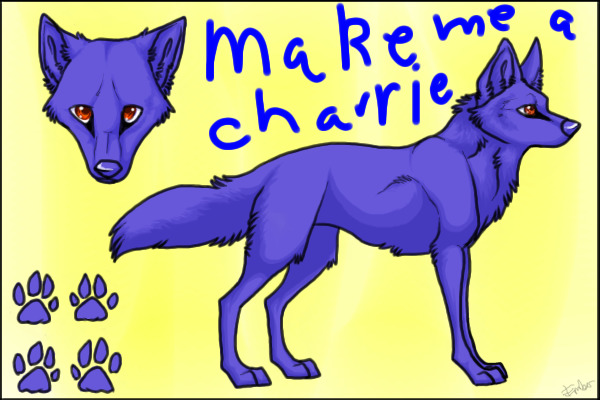 make me a wolf charrie/fursona