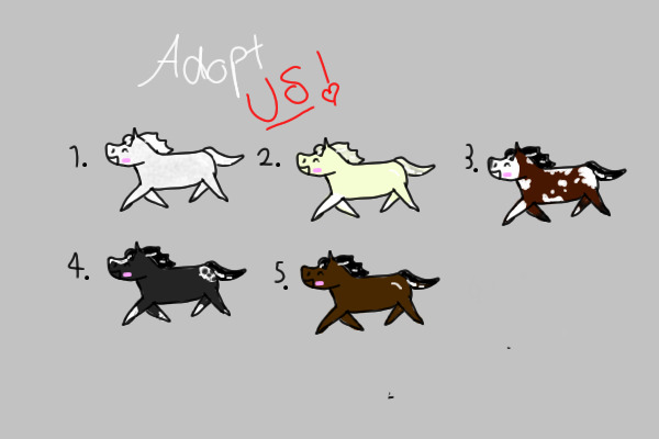 Aww... Cute little horse adopts!
