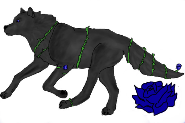 Fanart of Blue Rose Dog