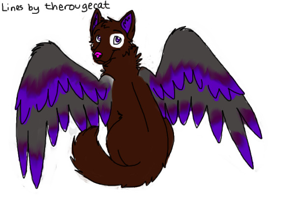 Purple/Brown wolf