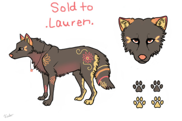 Sold to .Lauren.