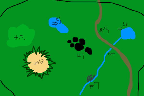 Brief map of Forestclan territory.