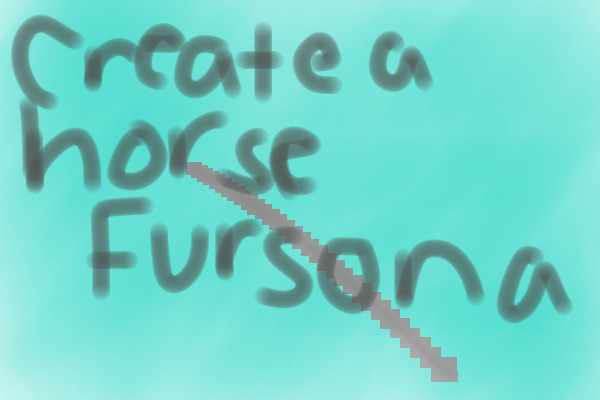 CREATE ME A HORSE FURSONA VERY RARE PRIZES!